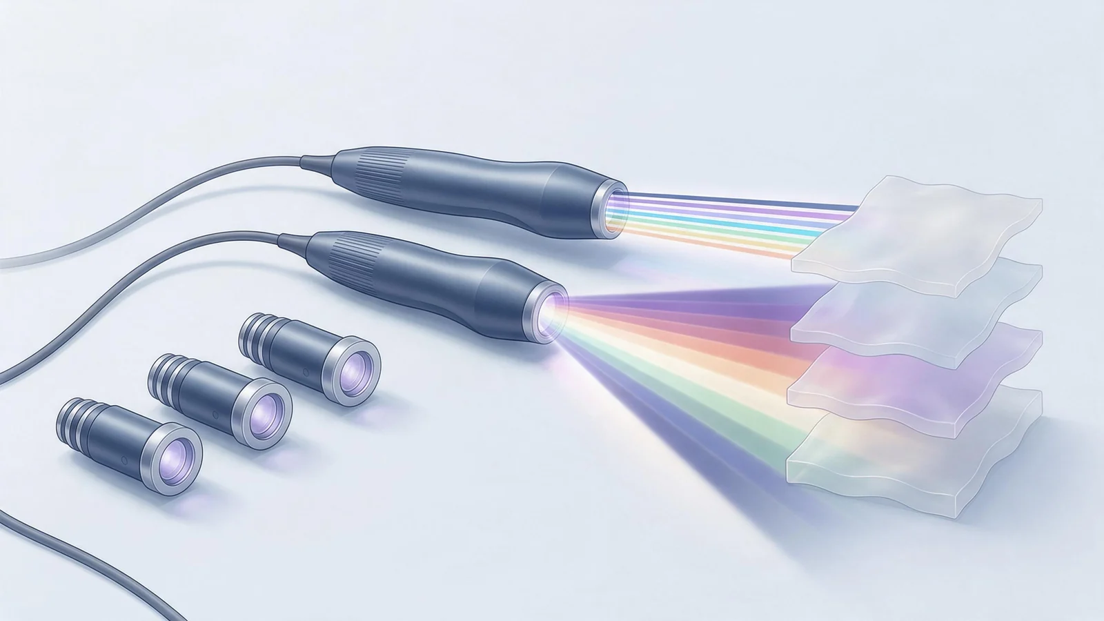 Technical design illustration for the guide "DPL Machine vs IPL: What Clinics Should Know"