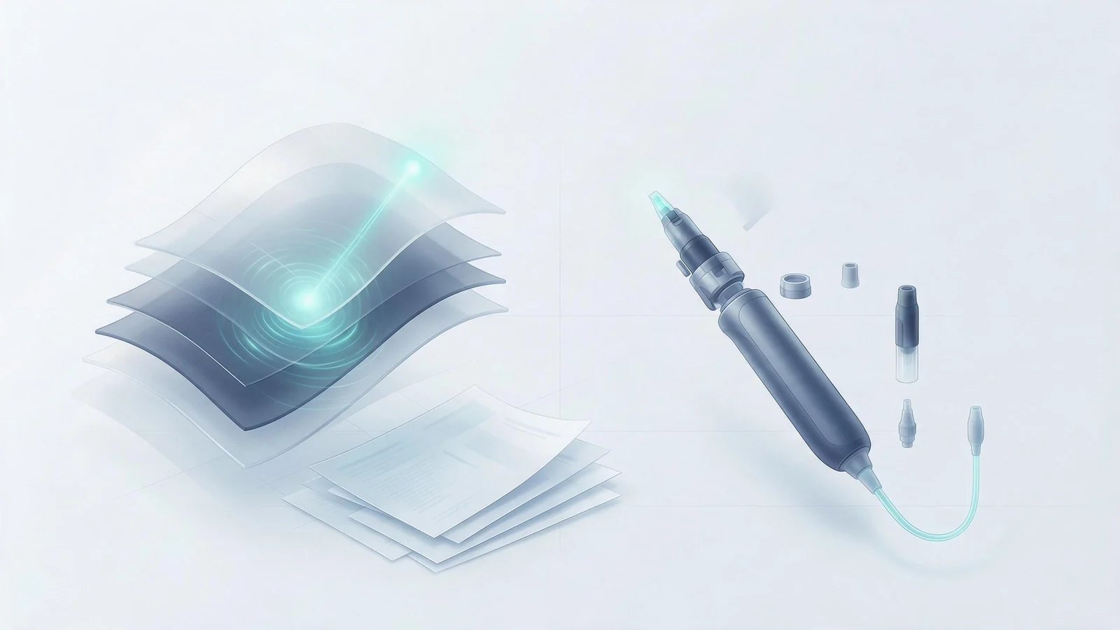 Technical design illustration for the guide "Professional IPL Machine Brands: A Buyer's Guide"